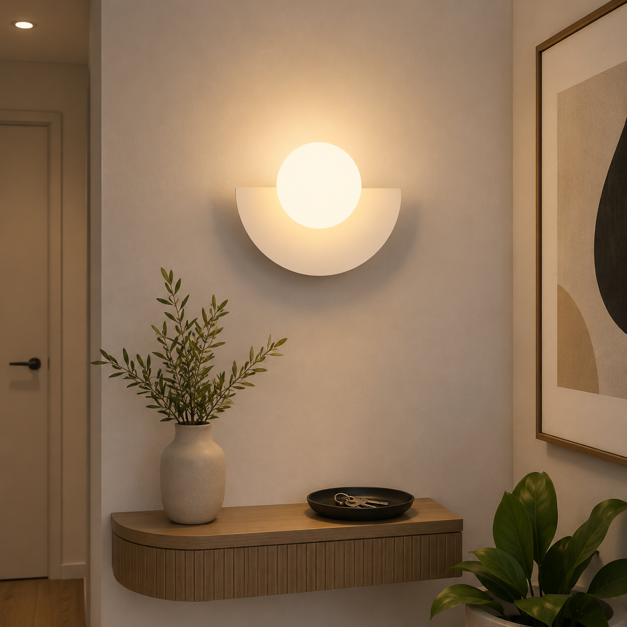 Lampe murale - Lune