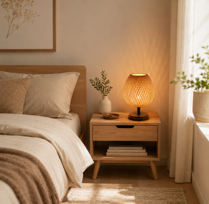 Lampe de table en rotin - Byre