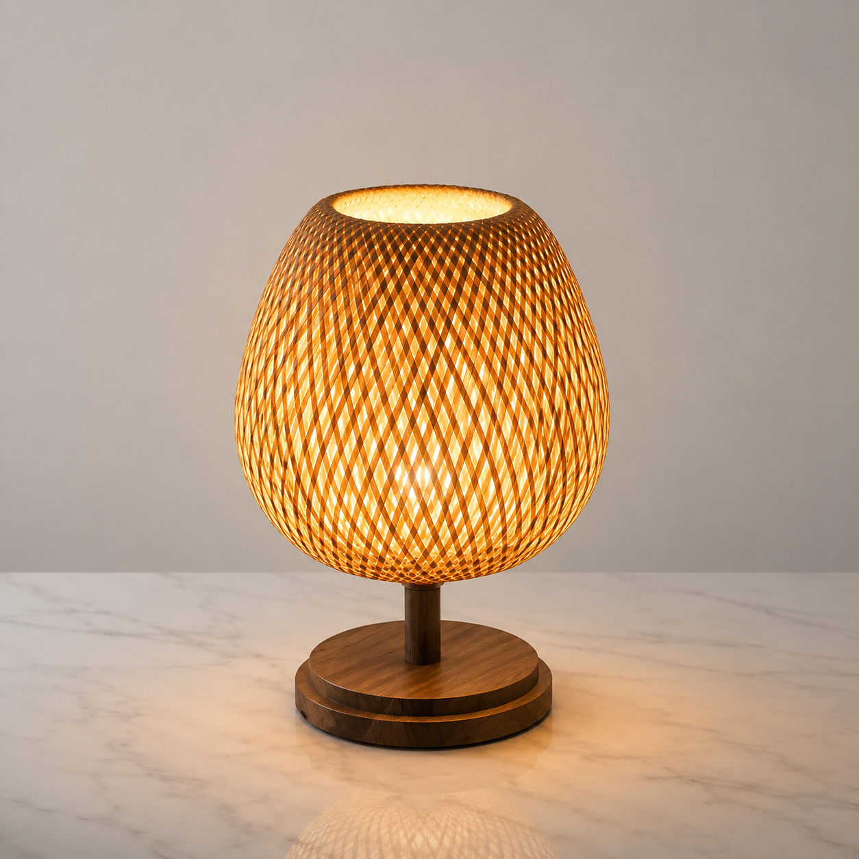 Lampe de table en rotin - Byre