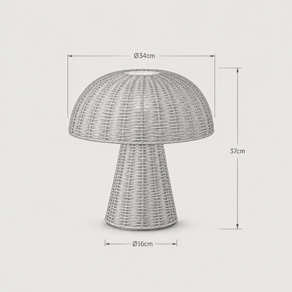 Lampe de table en rotin - Olen