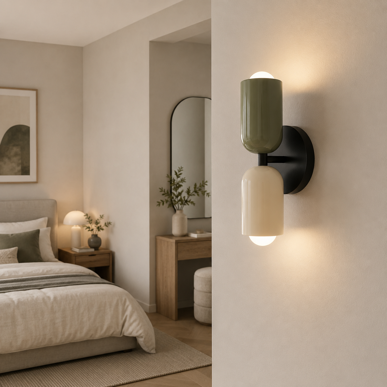 Lampe Murale Design à Deux Têtes - Isatis